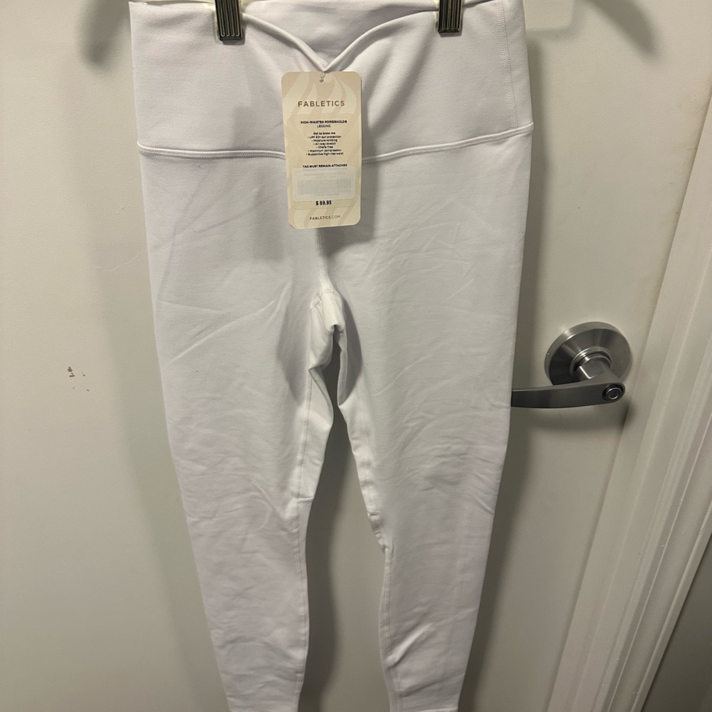 Fabletics White High Waisted Leggings